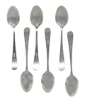 1906 Antique Edwardian Era Sterling Silver Set Six Tea Spoons with original Case Silversmith James Deakin & Sons (John & William F Deakin) Sheffield Hallmarks