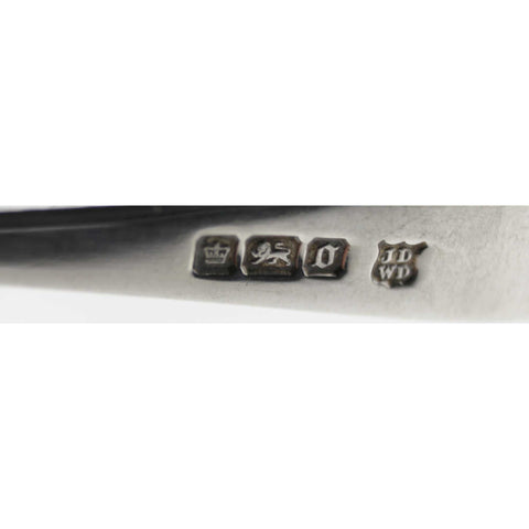 1906 Antique Edwardian Era Sterling Silver Set Six Tea Spoons with original Case Silversmith James Deakin & Sons (John & William F Deakin) Sheffield Hallmarks