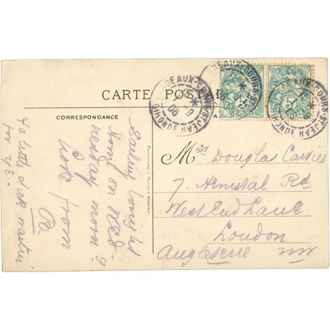 1906 Bordeaux, France – Monument to Sadi Carnot – Postcard