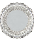 1906 Edwardian Era Antique Sterling Silver Pierced Dish Silversmith Walker & Hall Sheffield Hallmarks