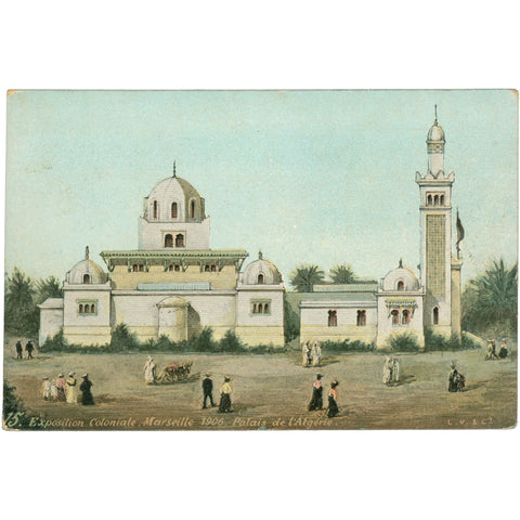 1906 France Marseille Exposition Coloniale Algerian Palace Postcard