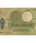 1906 Germany 10 Mark Banknote