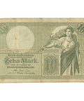 1906 Germany 10 Mark Banknote