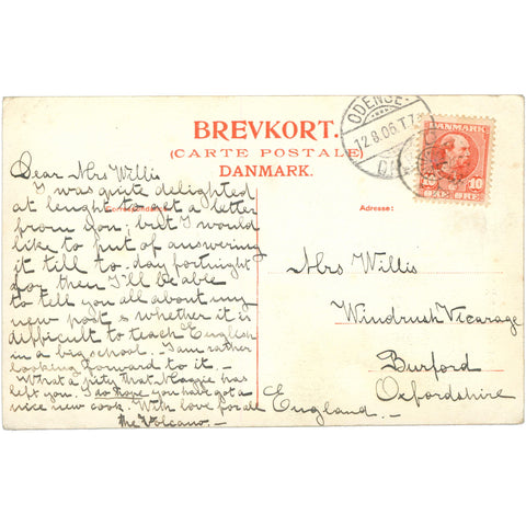 1906 Odense, Denmark – Interior of St. Knud's Church – Postcard