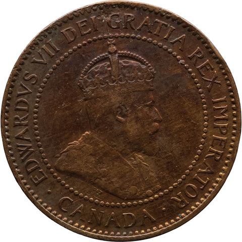 1906 One Cent Canada Coin Edward VII