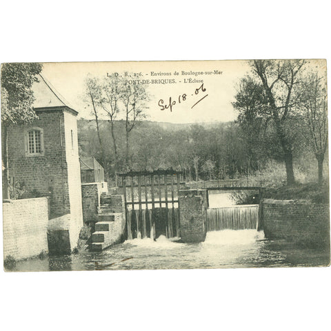 1906 Pont - de - Briques, France – L’Écluse – Postcard
