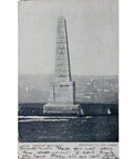 1907 United Kingdom Lewes Martyr’s Monument Postcard shipped to 46 Free School Street Calcutta India