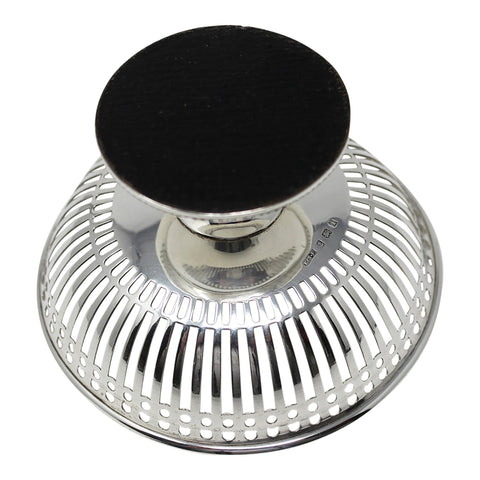 1908 Antique Edwardian Era Pierced Bonbon Dish Silversmith E S Barnsley & Co Ltd Birmingham Hallmarks