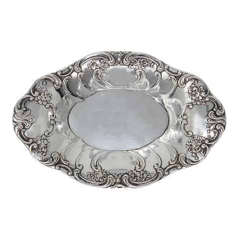 1908 Antique Edwardian Era Sterling Silver Dish Silversmith Gorham Manufacturing Co Birmingham Hallmarks