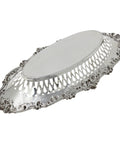 1908 Antique Edwardian Era Sterling Silver Pierced Bon Bon Dish Silversmith John Henry Wynn Birmingham Hallmarks