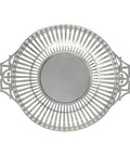 1908 Antique Edwardian Era Sterling Silver Pierced Dish Silversmiths Mappin & Webb Ltd Birmingham Hallmarks