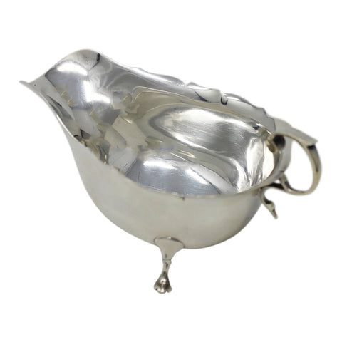 1908 Antique Edwardian Era Sterling Silver Sauce Boat Silversmith Asprey & Co Ltd Birmingham Hallmarks