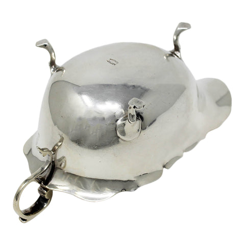 1908 Antique Edwardian Era Sterling Silver Sauce Boat Silversmith Asprey & Co Ltd Birmingham Hallmarks