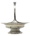 1908 Antique Edwardian Era Sterling Silver Sweets Basket Silversmith Mappin & Webb Ltd London Hallmarks