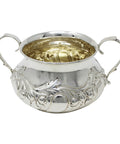 1908 Antique Edwardian Era Two Handled Sugar Bowl Silversmith Robert Stewart London Hallmarks