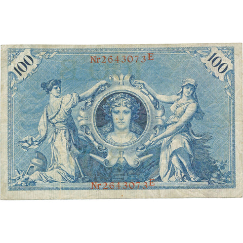1908 German 100 Mark Banknote