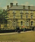 1908 United Kingdom Harrogate The George Hotel Postcard sended to 26 Dover Street, Norwich, Norfolk