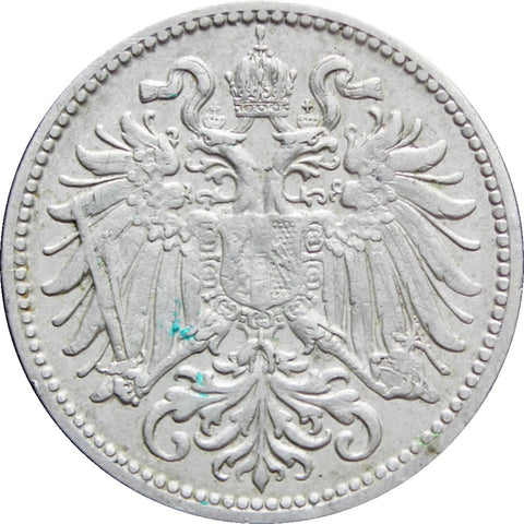 1909 10 Heller Austria – Habsburg Franz Joseph I Coin