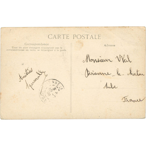 1909 Algiers, Algeria General View Boulevard Bugeaud Postcard