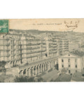 1909 Algiers, Algeria General View Boulevard Bugeaud Postcard