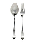 1909 Antique Edwardian Era Cutlery Set Spoon & Fork with Original Case Silversmith Duncan & Scobbie Sheffield Hallmarks
