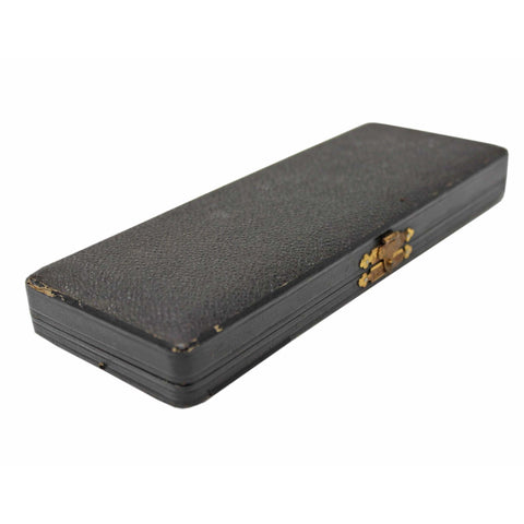 1909 Antique Edwardian Era Sterling Silver Handles Shoe horn and Button hook with original Case Silversmith Adie & Lovekin Ltd Birmingham Hallmarks