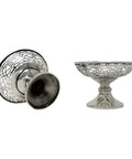 1909 Antique Edwardian Era Sterling Silver Pierced Pair Bon Bon Dish Silversmith Simeon Greenberg Birmingham Hallmarks