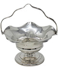 1909 Antique Edwardian Era Sterling Silver Sugar Basket Bon Bon Dish Silversmith Cohen & Charles Birmingham Hallmarks