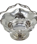 1909 Antique Edwardian Era Sterling Silver Sugar Basket Bon Bon Dish Silversmith Cohen & Charles Birmingham Hallmarks