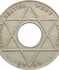 1909 British West Africa 110 Penny Edward VII Coin