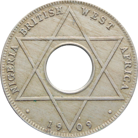 1909 British West Africa 110 Penny Edward VII Coin