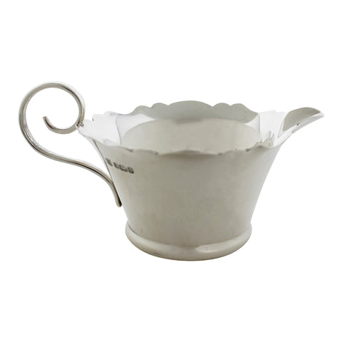 1910 Antique Edwardian Era Sterling Silver Cream Jug Silversmith Fenton Brothers Ltd Sheffield Hallmarks