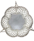 1910 Antique Edwardian Era Sterling Silver Pierced Bon Bon Dish Silversmith Synyer & Beddoes (Harry Synyer & Charles Joseph Beddoes) Birmingham Hallmarks
