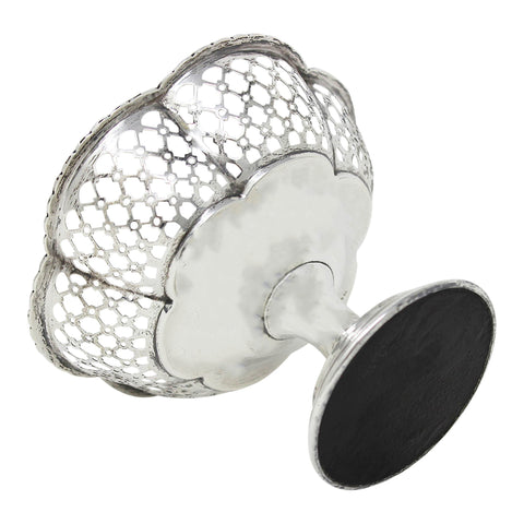1910 Antique Edwardian Era Sterling Silver Pierced Bon Bon Dish Silversmith W J Myatt & Co Birmingham Hallmarks