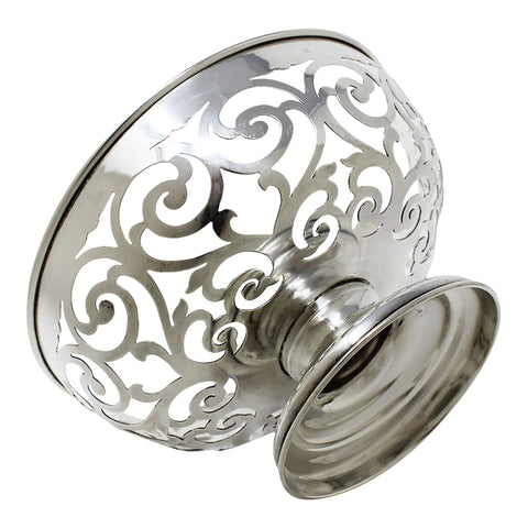 1910 Antique Edwardian Era Sterling Silver Pierced Dish Silversmiths Cooper Brothers & Sons Ltd Sheffield Hallmarks