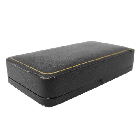 1910 Antique Edwardian Era Sterling Silver Two Salt Pots and Two Spoons with Original Case Silversmith Robert Pringle & Sons London Hallmarks