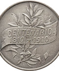 1910 Argentina Centenary Medal Commemorate 100th Anniversary of Revolution