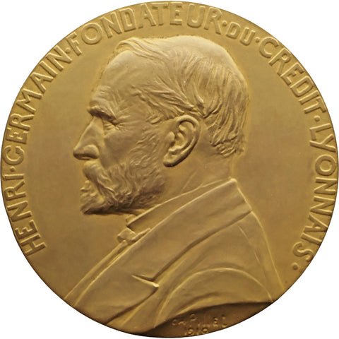 1910 Crédit Lyonnais 25 Years of Service Medal – Henri Germain
