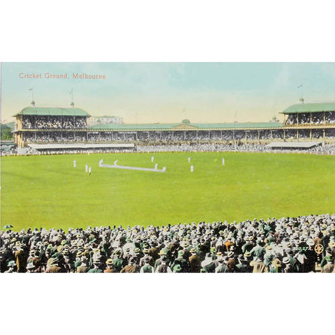 1910s Australia Melbourne Cricket Ground Postcard Sport Event Stadium View Antique