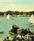 1910s Australia Melbourne Dinghy Race on The Albert Park Lake Postcard