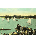 1910s Australia Melbourne Dinghy Race on The Albert Park Lake Postcard