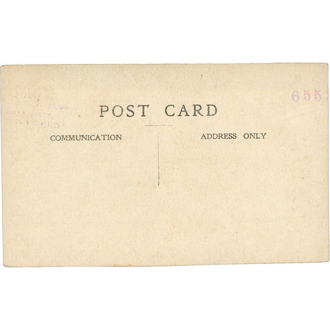 1910s Belgian Soldier and Friends Group Photo Postcard