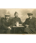 1910s Belgian Soldier and Friends Group Photo Postcard