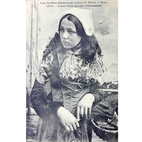 1910s Brittany France Costume Breton Les Coiffes Bretonnes Postcard Antique