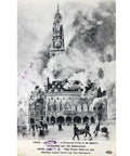 1910s France L’Hotel de Ville the Town Hall the Belfrey burnt down by the Gemans Postcard