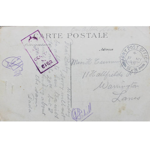 1910s France L’Hotel de Ville the Town Hall the Belfrey burnt down by the Gemans Postcard