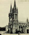 1910s France Saint - Pol - de - Léon Cathedral Postcard