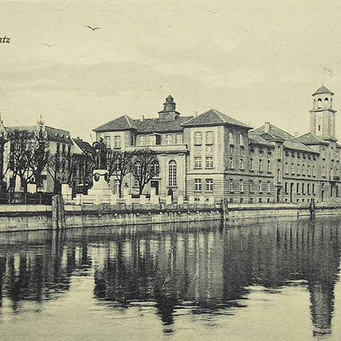 1910s Antique Memel Denkmalsplatz Monument Borussia Prussia Germany Lithuania Postcard