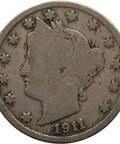 1911 5 Cents USA Coin Liberty Nickel