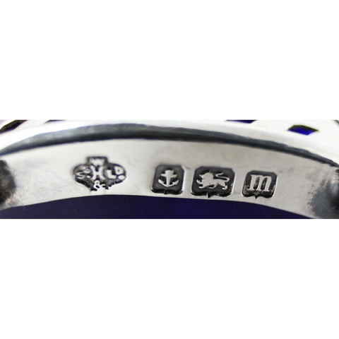 1911 Antique Edwardian Era Sterling Silver Mustard Pot Silversmiths William Hutton & Sons Ltd Birmingham Hallmarks